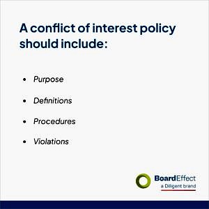 what a conflict of interest policy should include