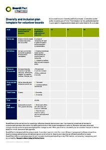 diversity and inclusion plan